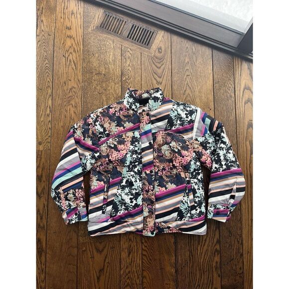 Free People FP Movement Bunny Slope Printed Puffer Jacket Small Skiing NWT - Picture 1 of 6